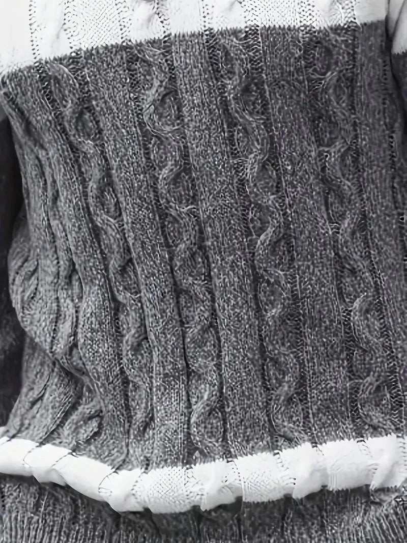 Brit und Boho | Der Orion Strickpullover mit geometrischem Muster