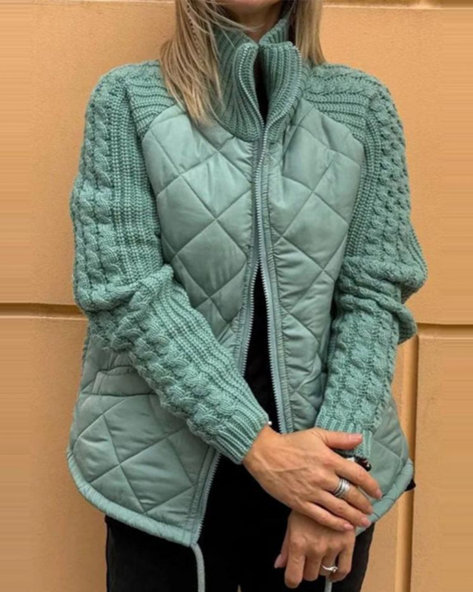 Mila | Damen-Strickjacke mit Taschen und langen Ärmeln