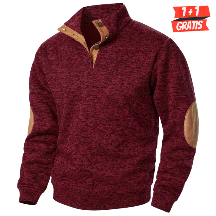 Craft | Winter Pullover für Männer für Herren mit Stehkragen und langen Ärmeln