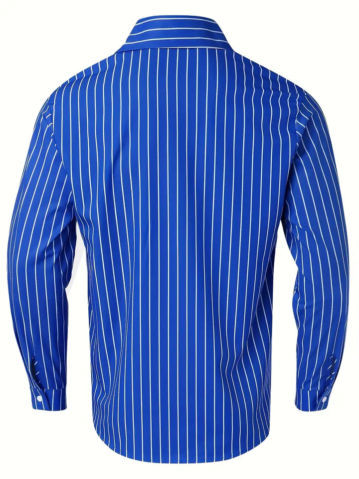 Matthew | Stylisches Hemd mit Streifen und langen Ärmeln