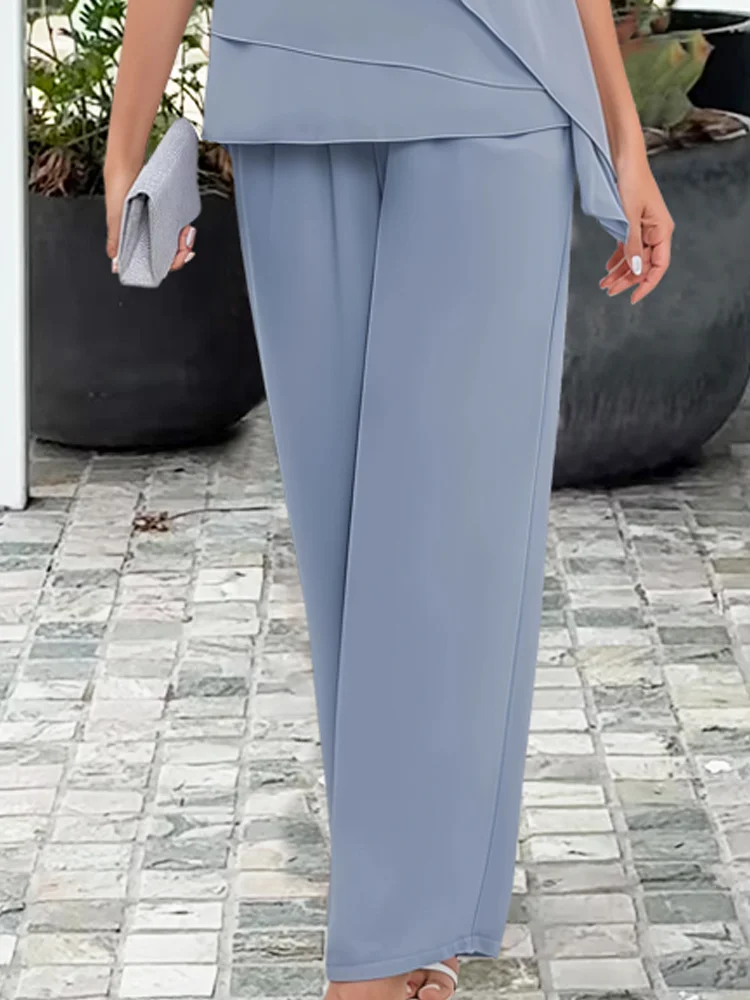 Wylie | Strahlendes Charm Zwei-Teile Set für Damen mit Rundhalsausschnitt