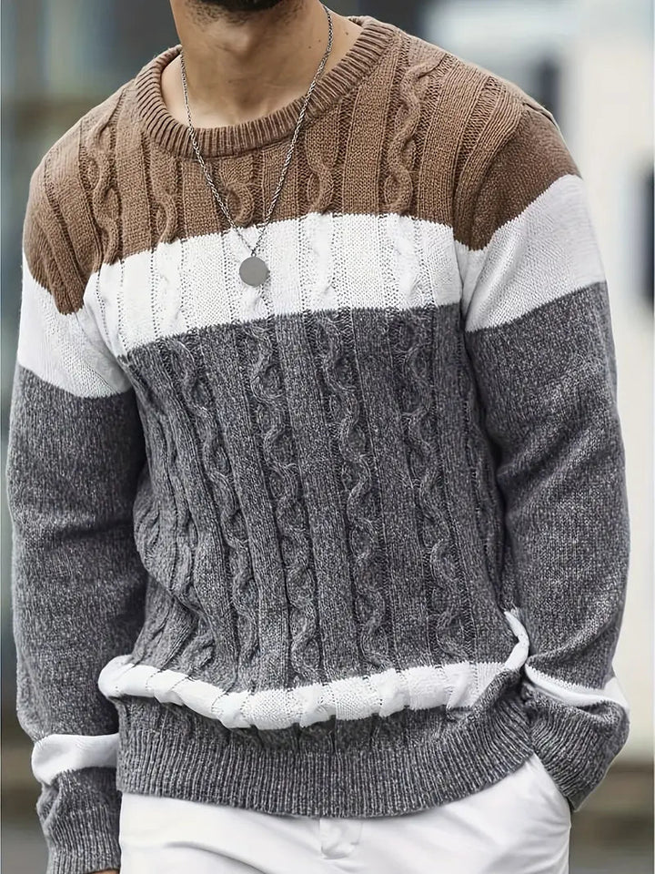 Brit und Boho | Der Orion Strickpullover mit geometrischem Muster