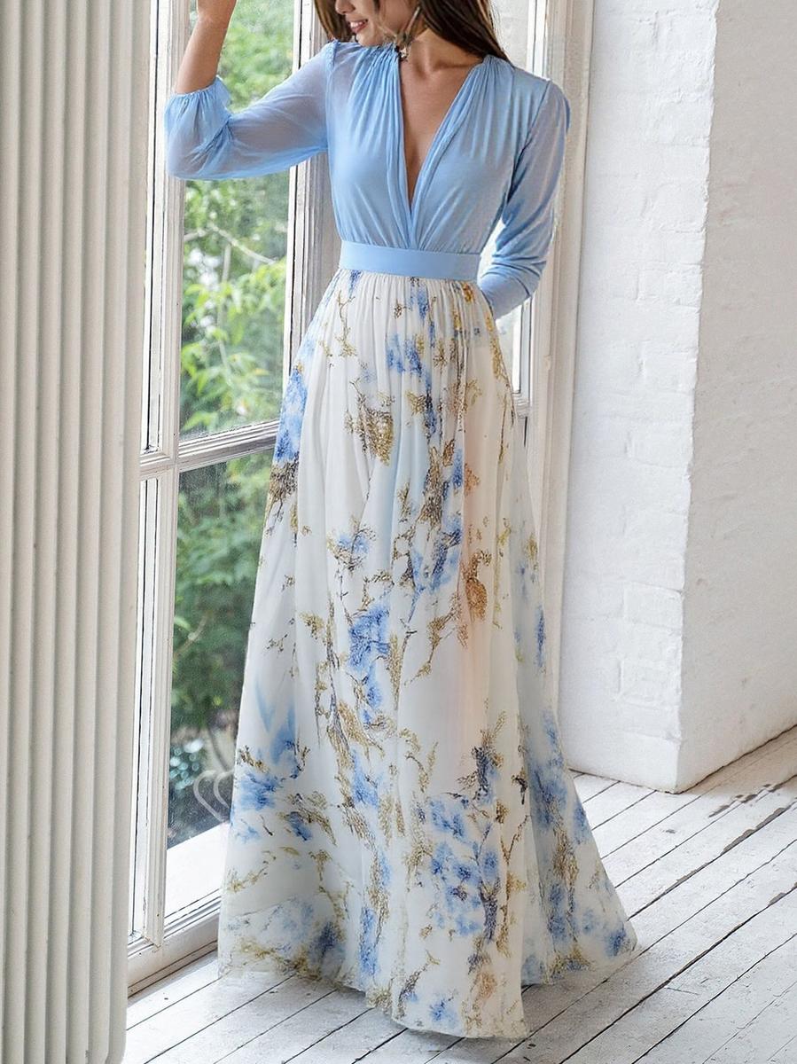 Fiorella | Elegantes Maxikleid für Damen mit Floralprint