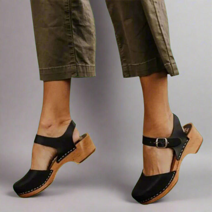 Laura | Damen Bequeme Baotou Plattform Sandalen mit niedrigem Absatz