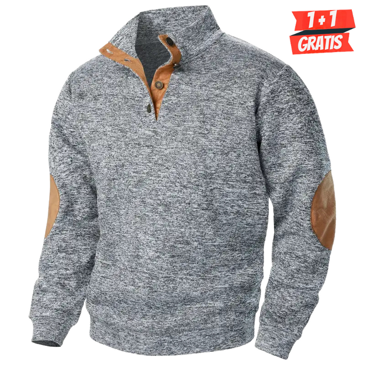 Craft | Winter Pullover für Männer für Herren mit Stehkragen und langen Ärmeln