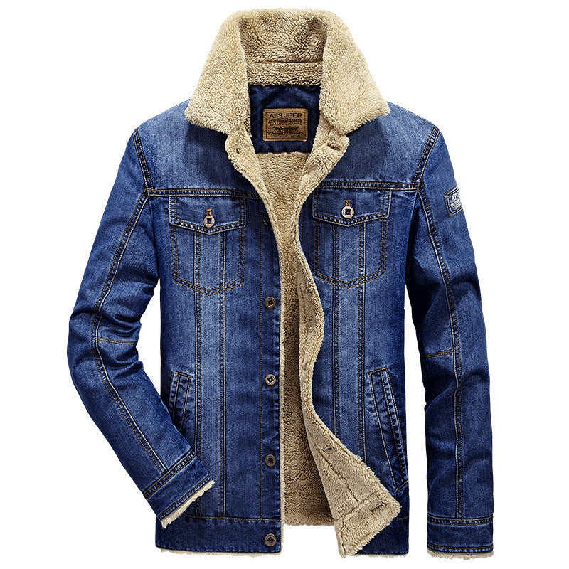 Herrenjacke mit Seitentaschen und Knöpfen