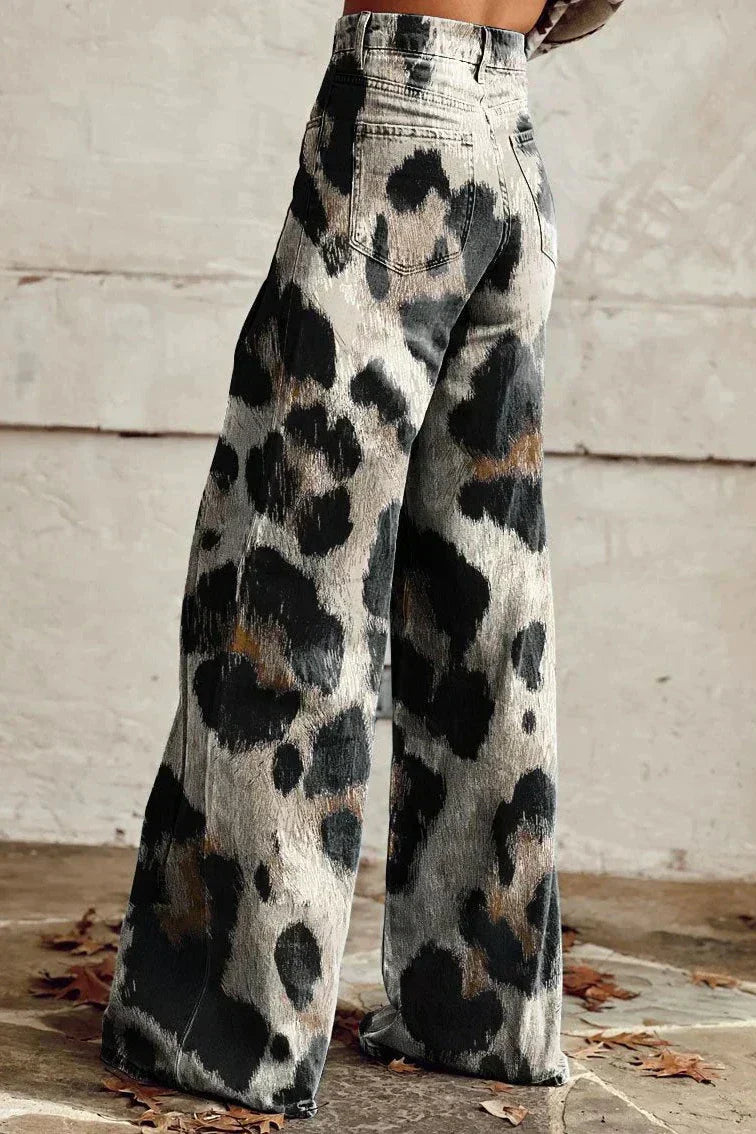 Chloé | Boho Vintage Hose für Damen mit weiter Passform und hohem Bund