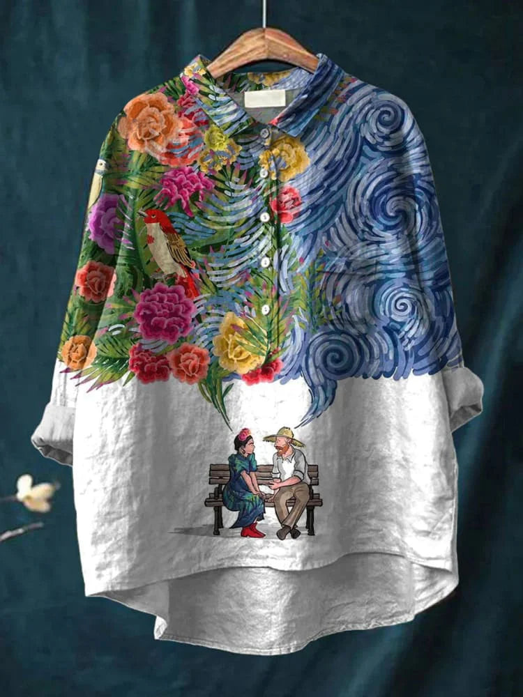Vincent | Van Gogh Kunstshirt mit langen Ärmeln