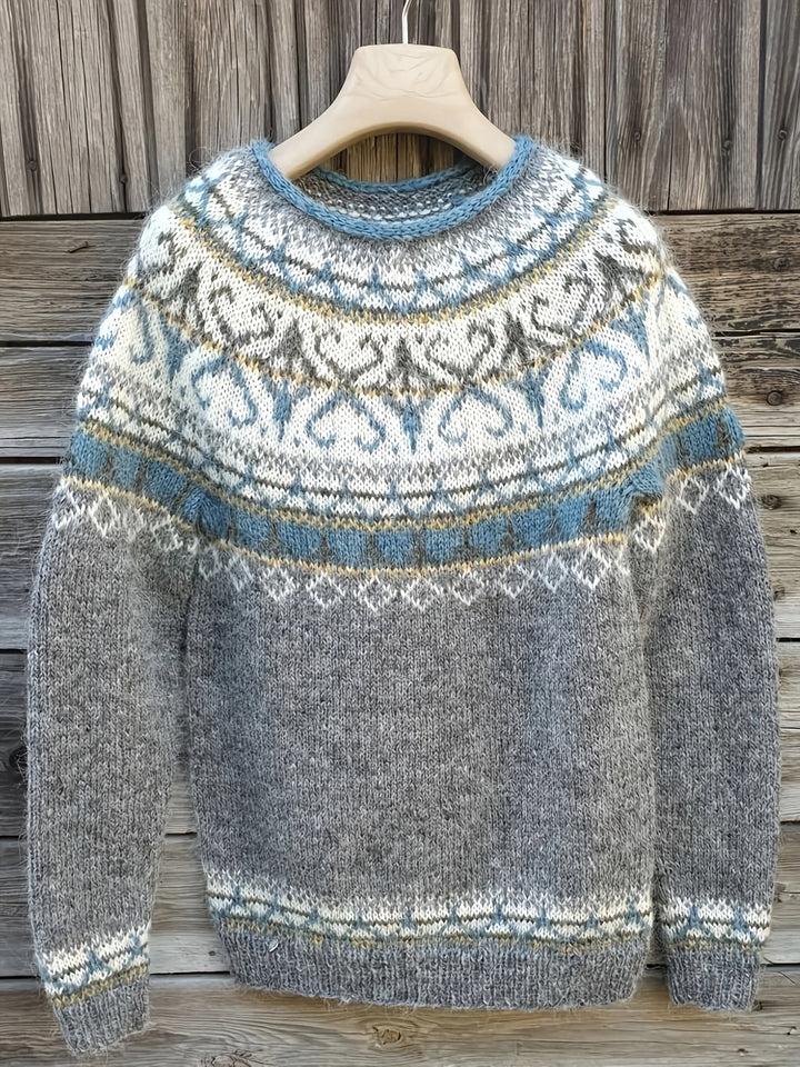 Lea | Bequemer Eleganter Pullover für Damen mit Rundhalsausschnitt