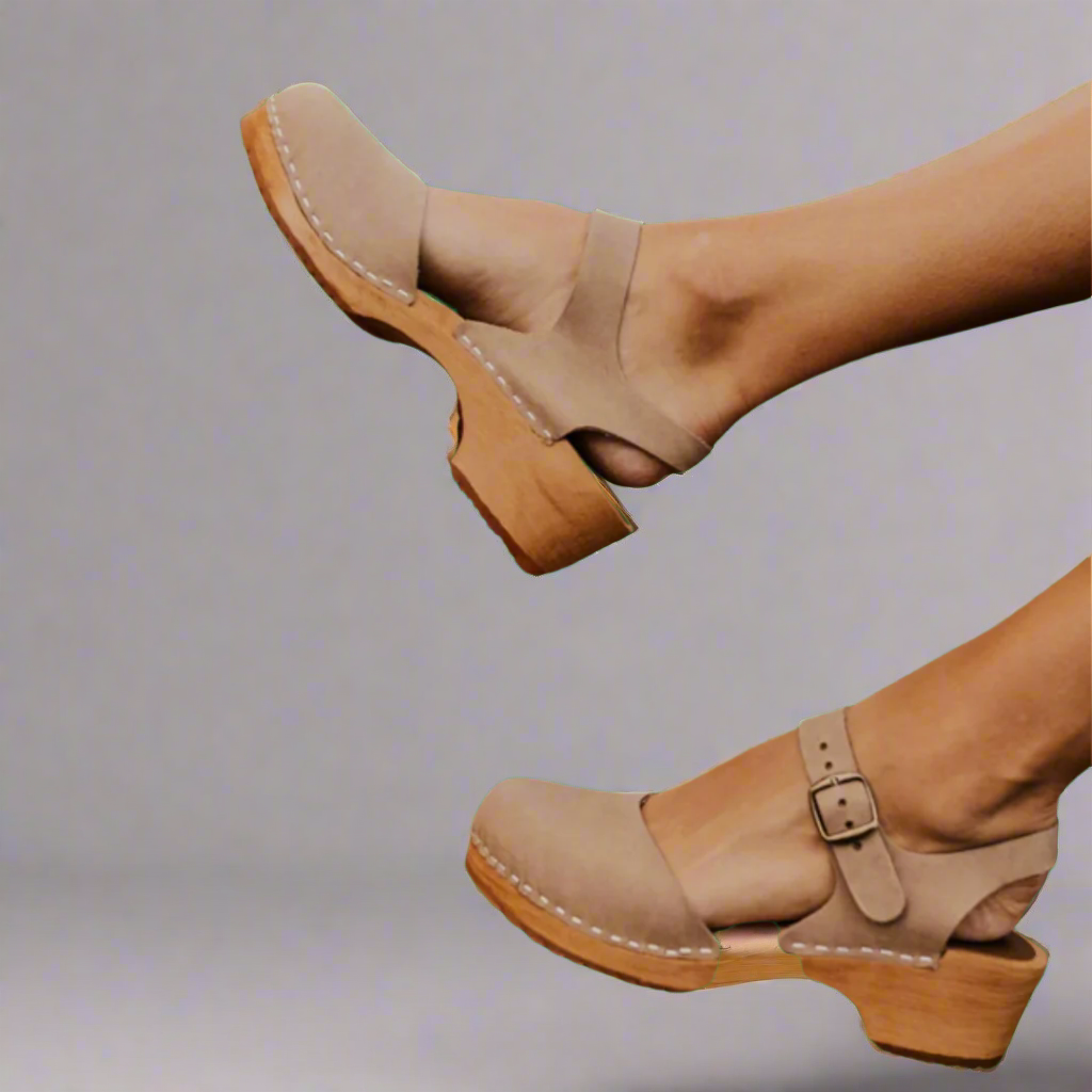 Laura | Damen Bequeme Baotou Plattform Sandalen mit niedrigem Absatz