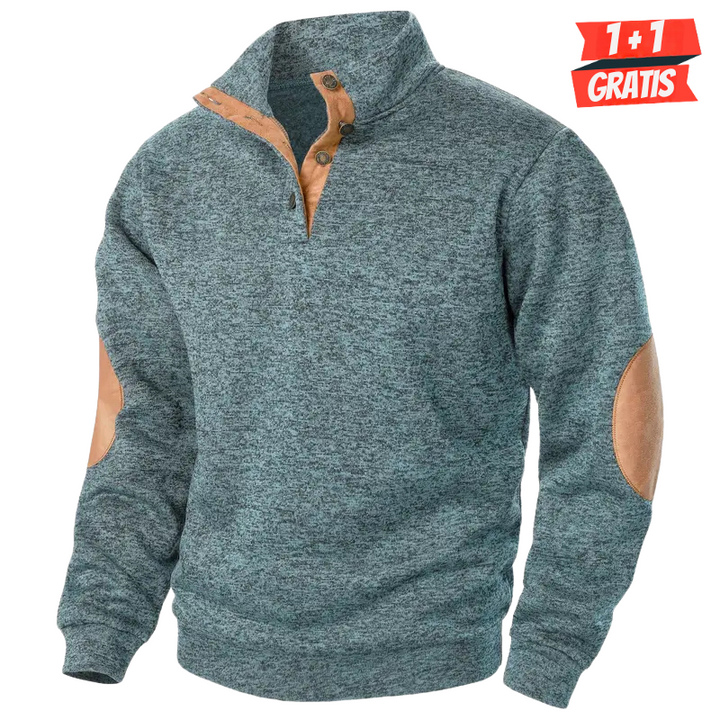 Craft | Winter Pullover für Männer für Herren mit Stehkragen und langen Ärmeln
