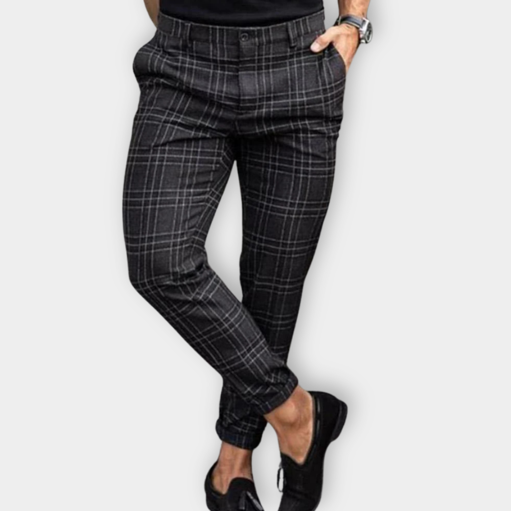 Darius | Stylische Freizeit-Chinos für Herren mit schmaler Passform und hohem Bund