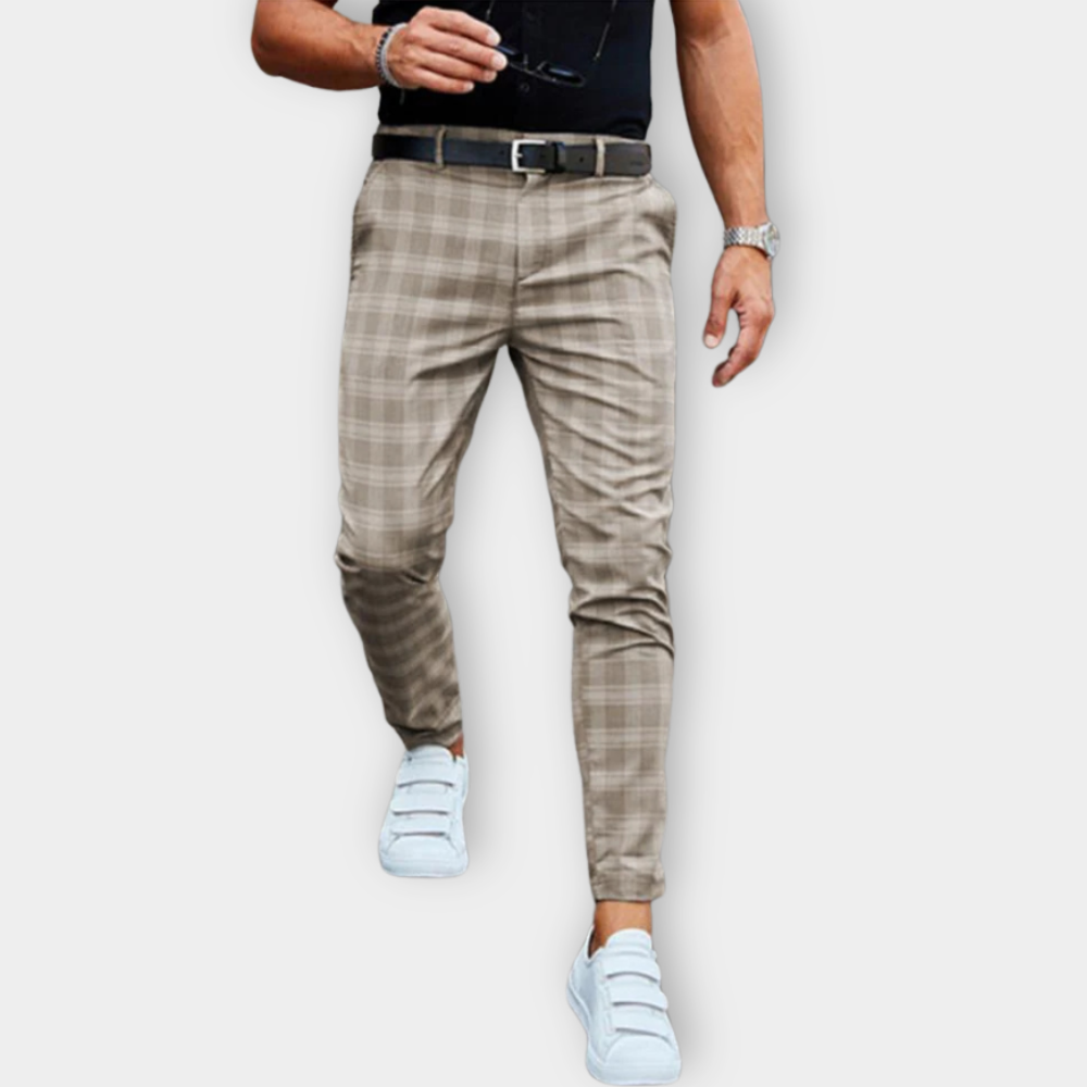 Darius | Stylische Freizeit-Chinos für Herren mit schmaler Passform und hohem Bund