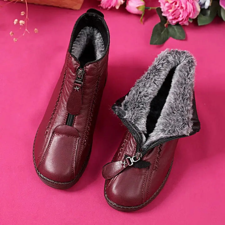 Mia | Elegante Rutschfeste Stiefeletten für Damen mit flachem Absatz