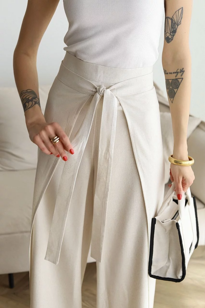 Marika | Weite hosen für Damen mit hohem Bund