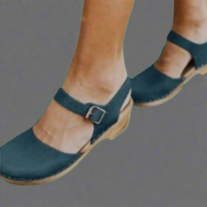 Laura | Damen Bequeme Baotou Plattform Sandalen mit niedrigem Absatz