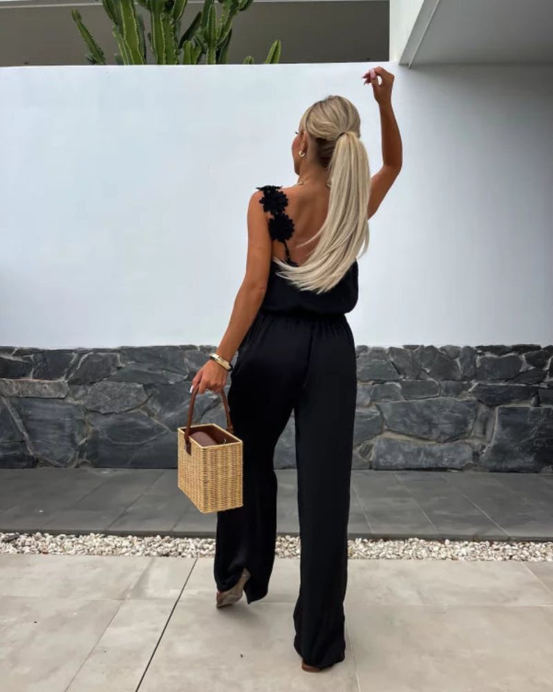 Blair | Boho Floral Jumpsuit für Damen mit V-Ausschnitt
