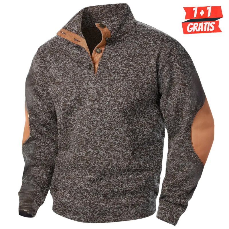 Craft | Winter Pullover für Männer für Herren mit Stehkragen und langen Ärmeln
