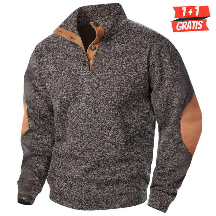 Craft | Winter Pullover für Männer für Herren mit Stehkragen und langen Ärmeln