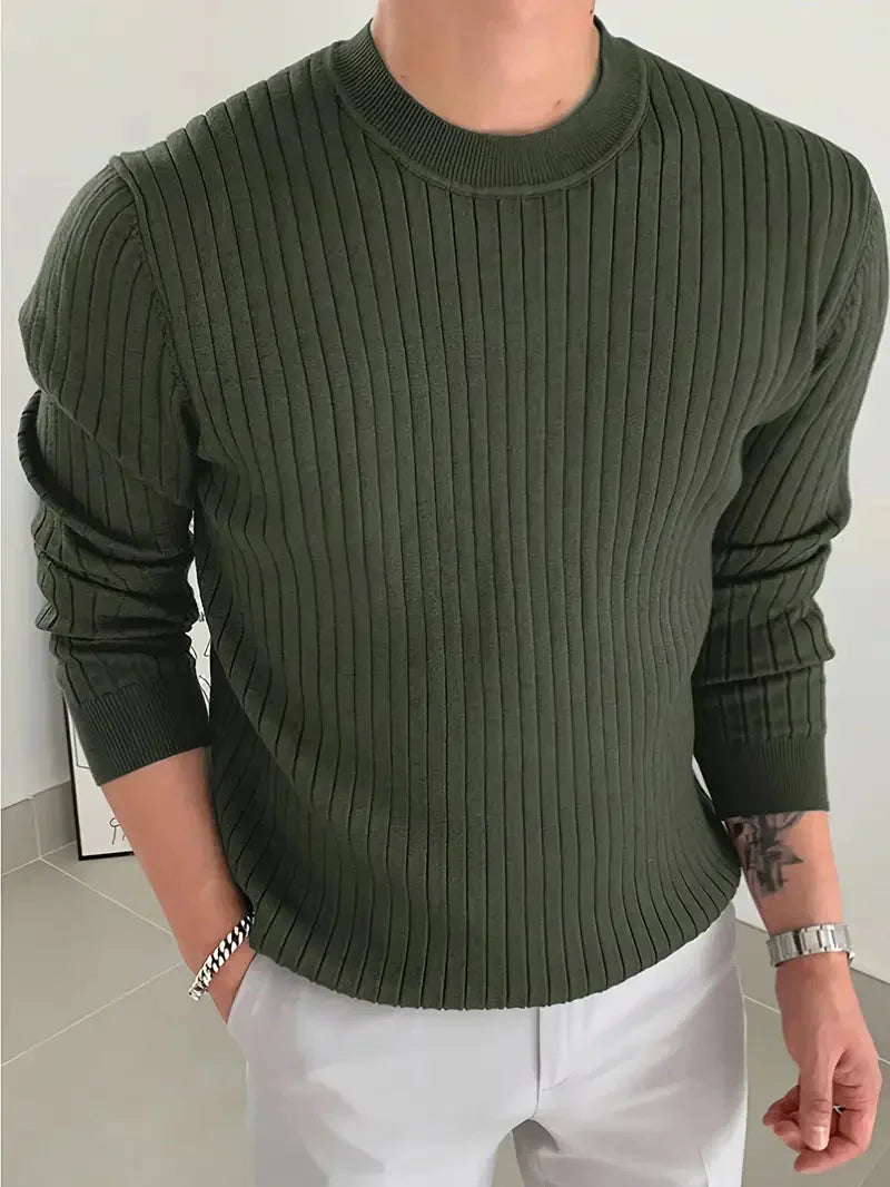 Brit und Boho | Mike Essential Rundhalspullover mit Rundhalsausschnitt