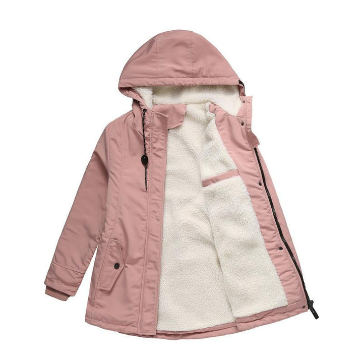 AMINA | Isolierte Winterjacke für Damen mit Kapuze und gestepptem Futter für ultimativen Wärmekomfort