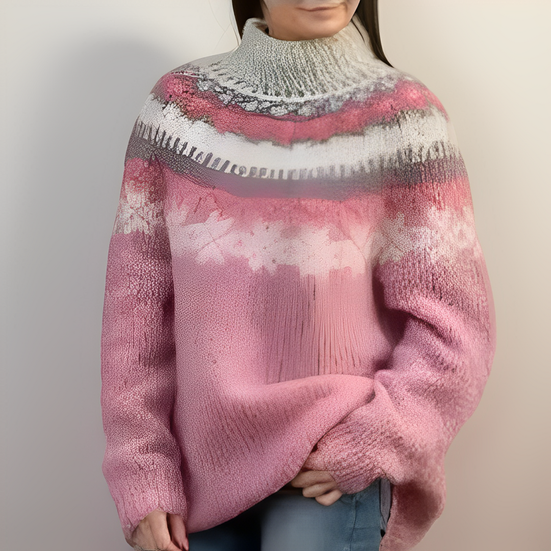 Aste | Gemütlicher und Stilvoller Vintage-Pullover mit Rundhalsausschnitt