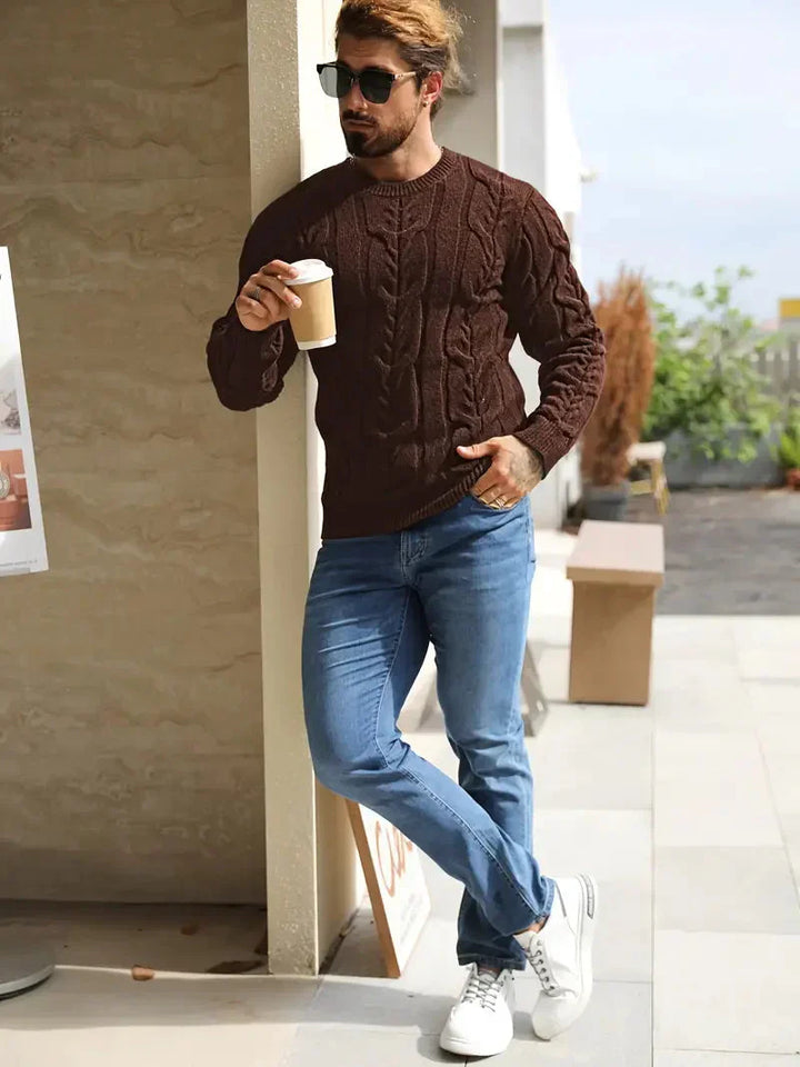 Brit und Boho | Graphica Geo Strickpullover mit geometrischem Muster