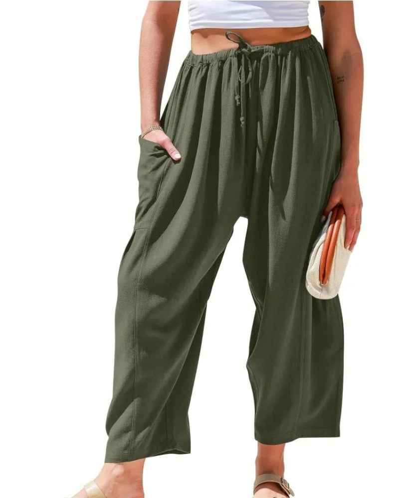 Sabrina | Weite Hose für Damen mit hohem Bund