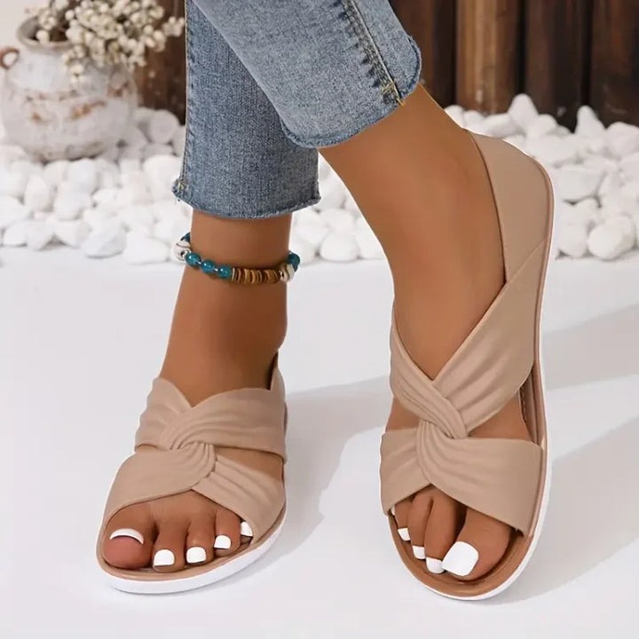 Luna | Bequeme Orthopädische Zehensandalen für Damen mit niedrigem Absatz