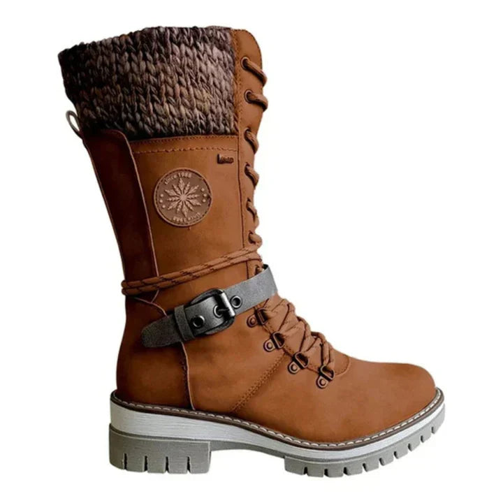 FrostLuxe | Wasserdichte Schnürstiefel in Wadenlänge für Damen