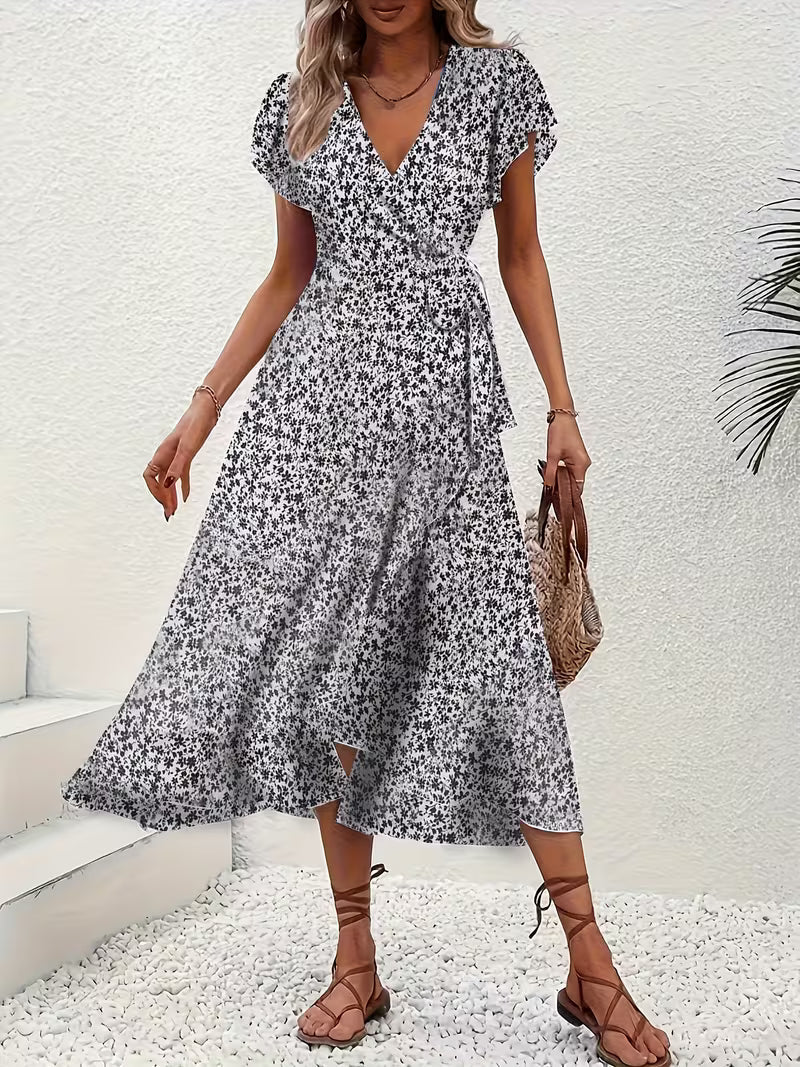 Elara | Fließendes, Bauch-umspielendes Wickelkleid für Damen