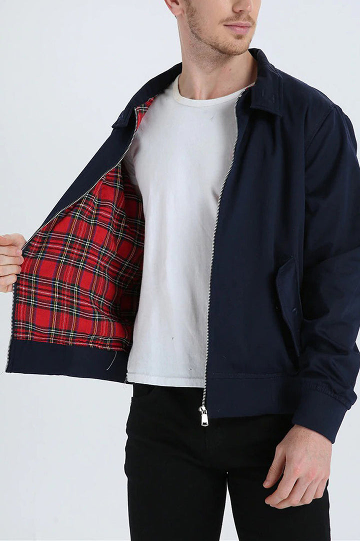 Harry Stone Jacke für Herren mit Rundhalsausschnitt und langen Ärmeln