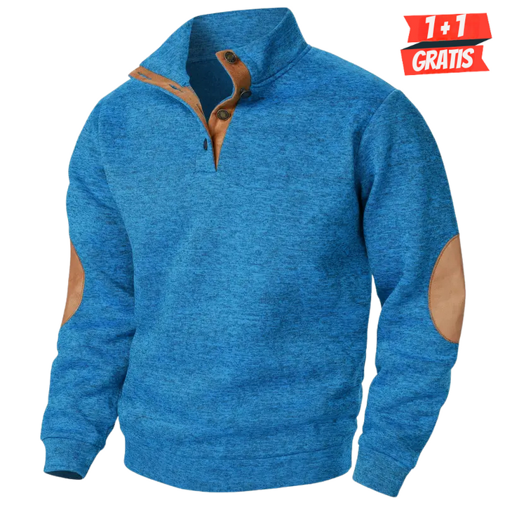 Craft | Winter Pullover für Männer für Herren mit Stehkragen und langen Ärmeln