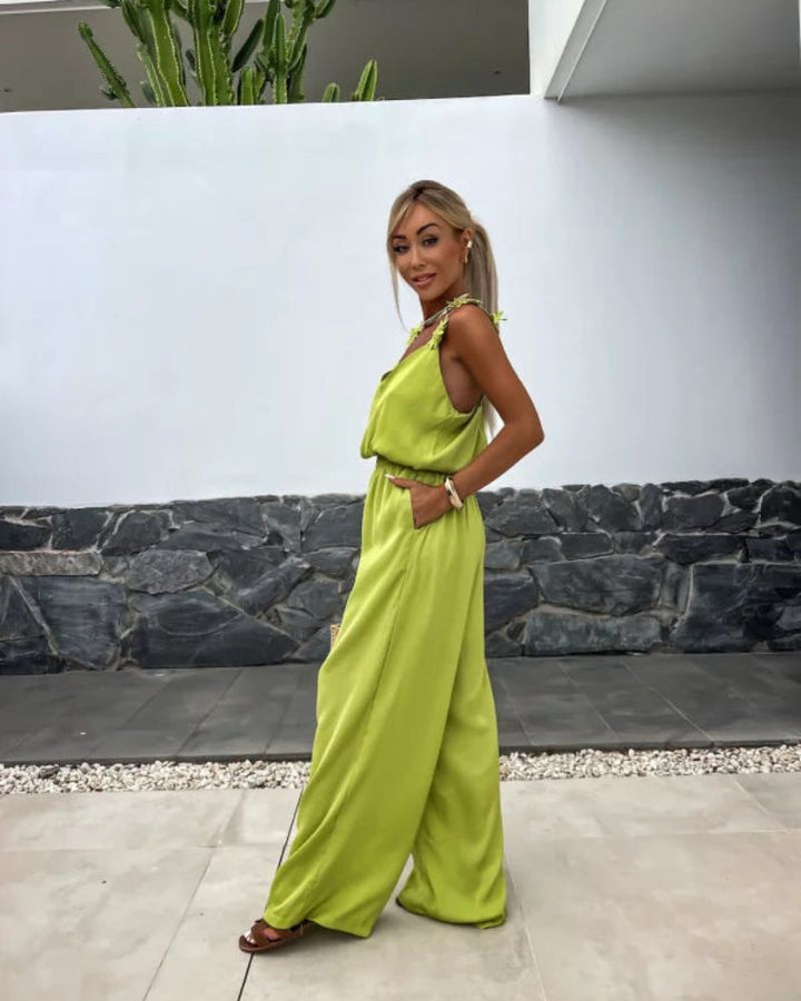Blair | Boho Floral Jumpsuit für Damen mit V-Ausschnitt