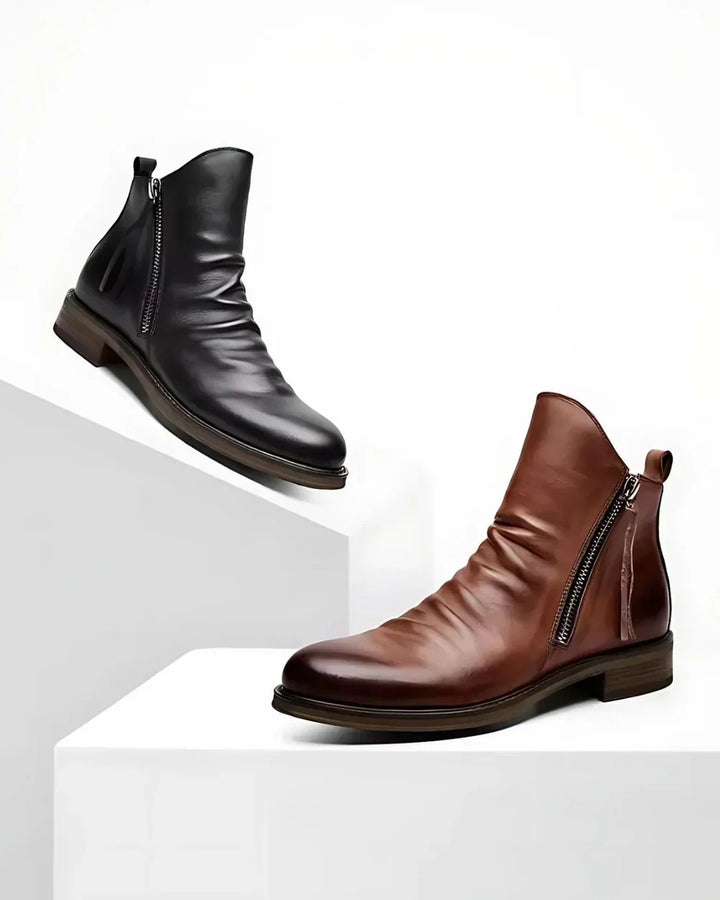 Max | stiefelette für Herren mit Seitlichem Reißverschluss