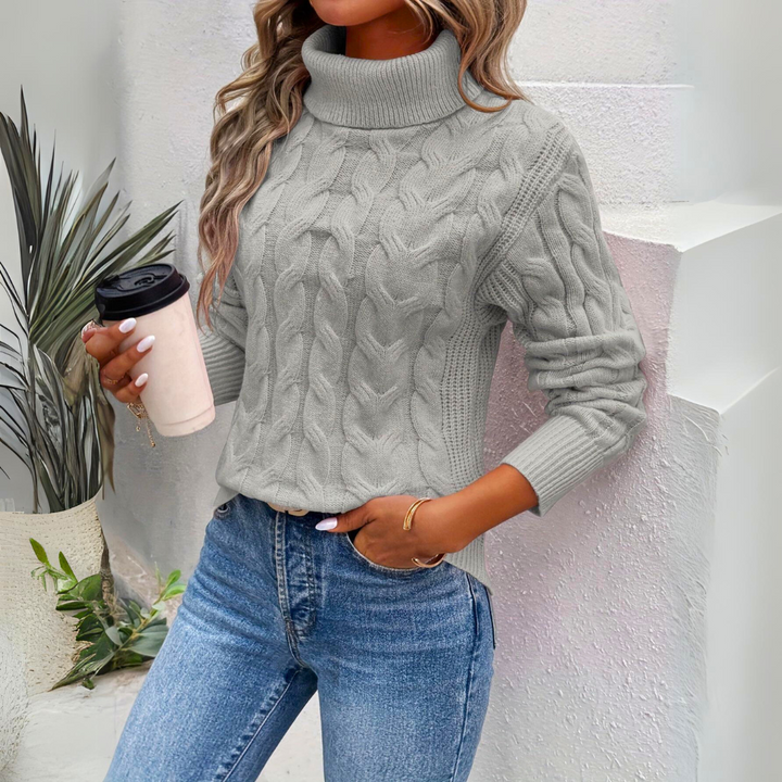 Charlotte | Warmer Gestrickter Damen Rollkragenpullover