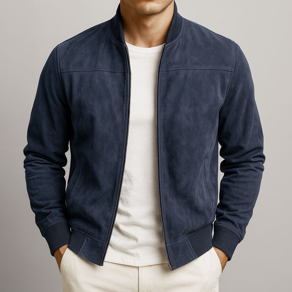 Marius | Klassische Urban Jacke für Herren mit Rundhalsausschnitt