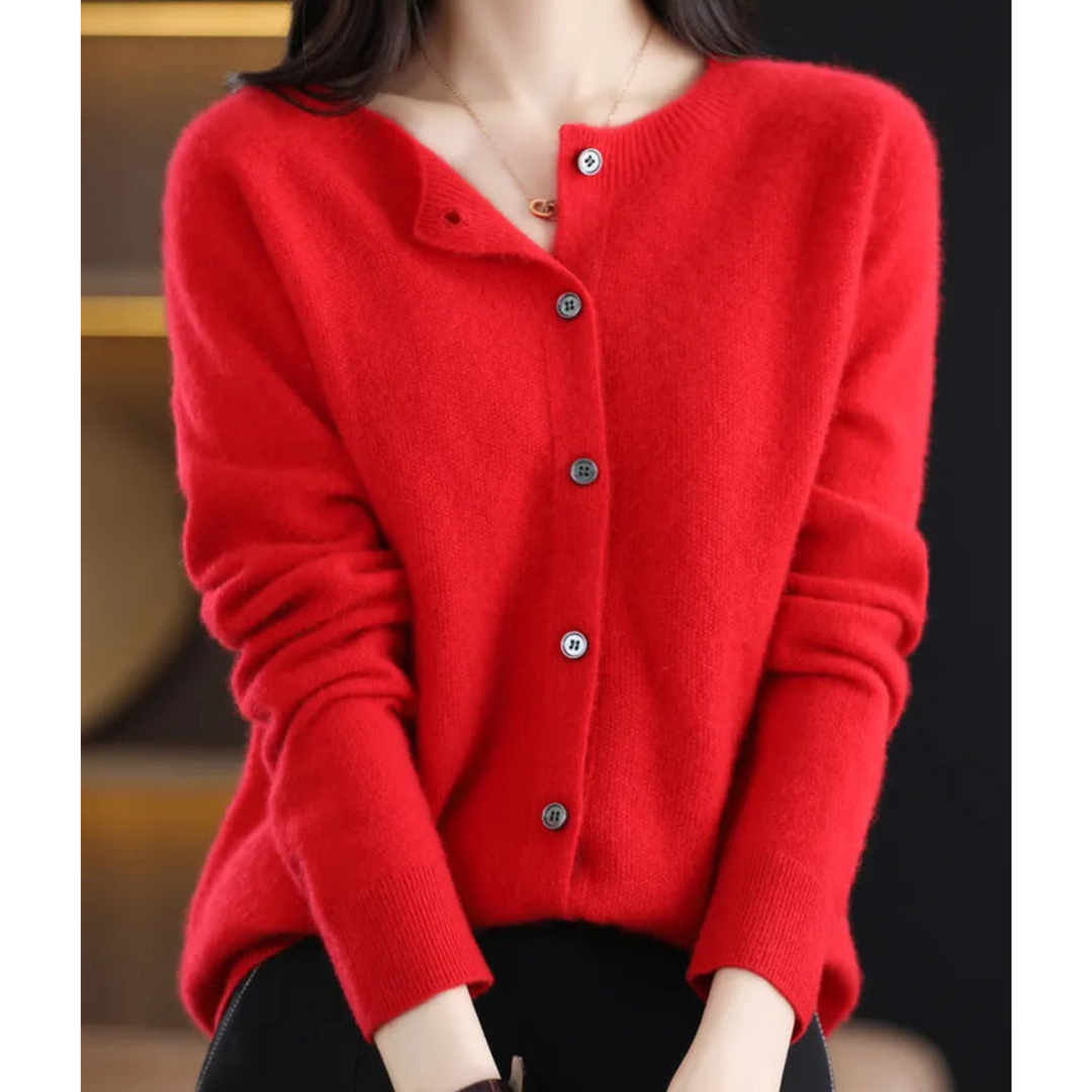 Hannah | Winter Essential Pullover für Damen mit V-Ausschnitt und langen Ärmeln
