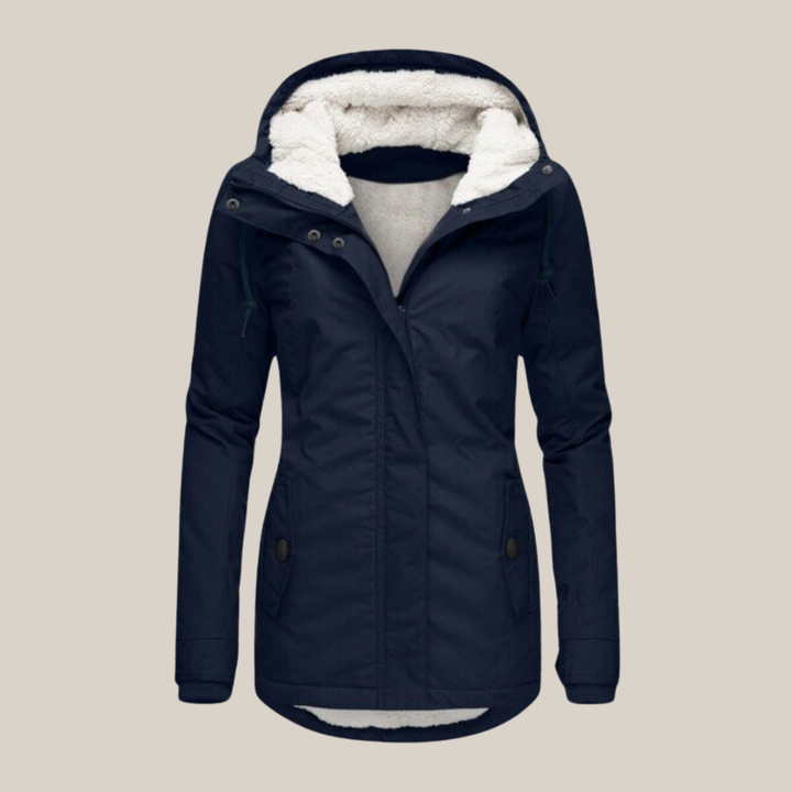 Jessica | Warm gefütterte Jacke für Damen mit Kapuze