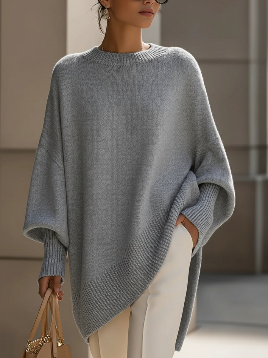 Jane | Oversized Pullover für Damen mit Rundhalsausschnitt und langen Ärmeln
