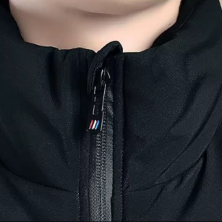Elegante winddichte Herrenjacke für Herren mit Stehkragen und langen Ärmeln