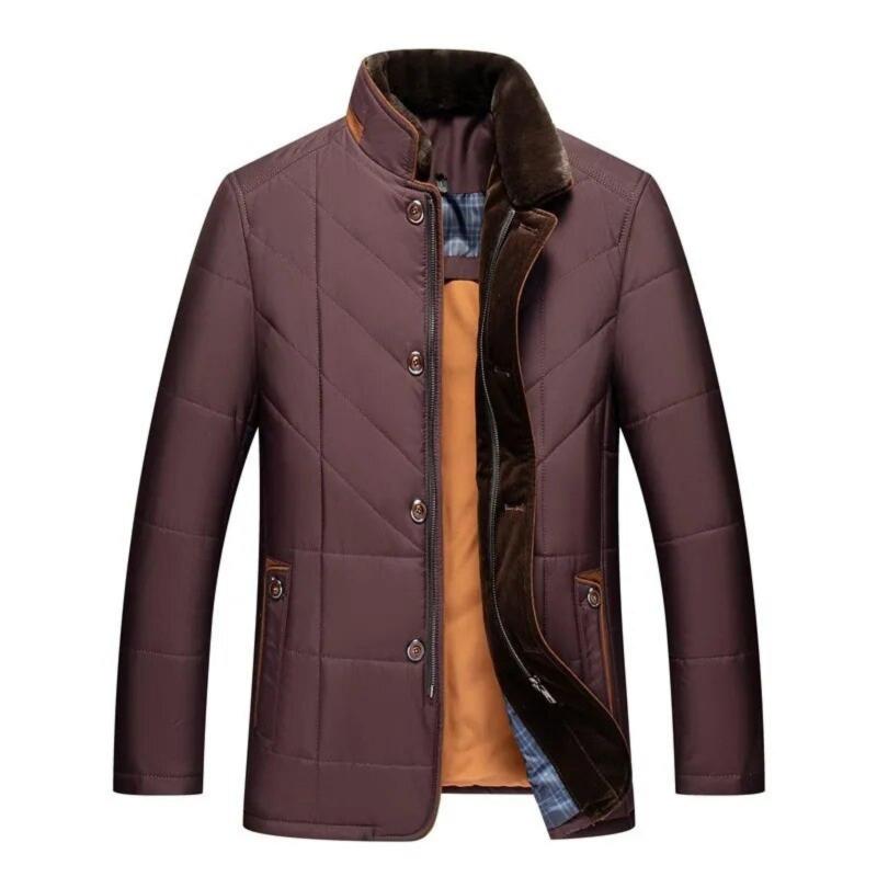 Michele | Winterjacke mit Stehkragen für Herren und langen Ärmeln