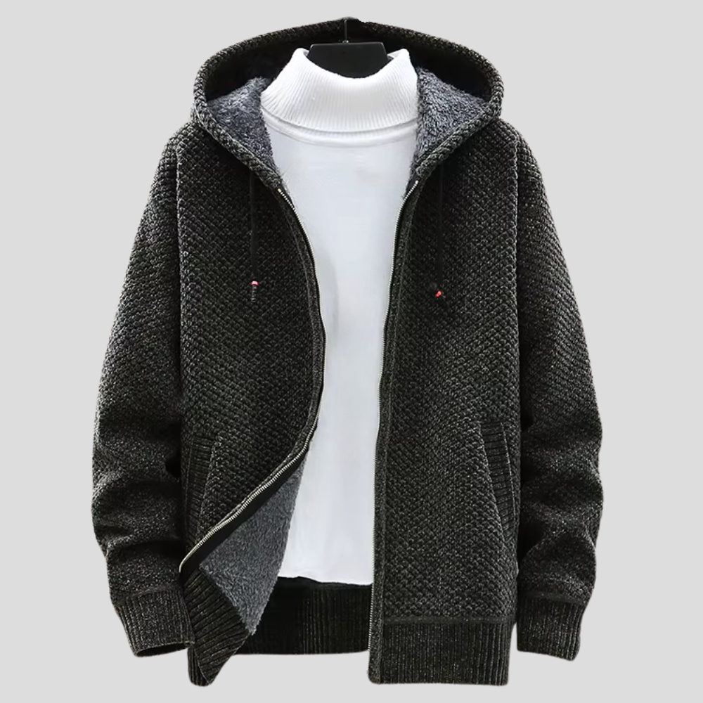 Oslo | Strick Hoodie für Herren mit Kapuze und langen Ärmeln