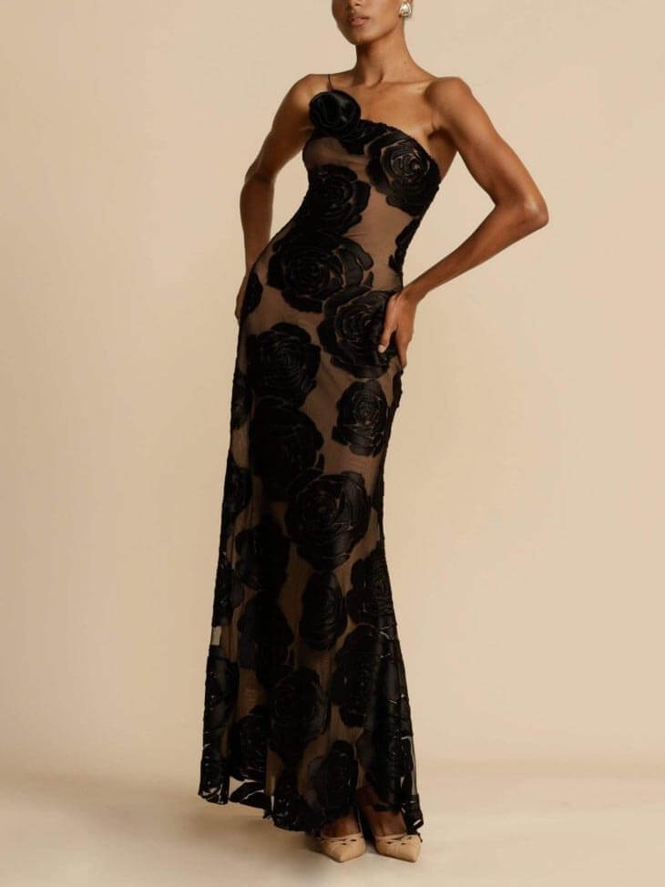 Luna | Blumen Maxikleid für Damen