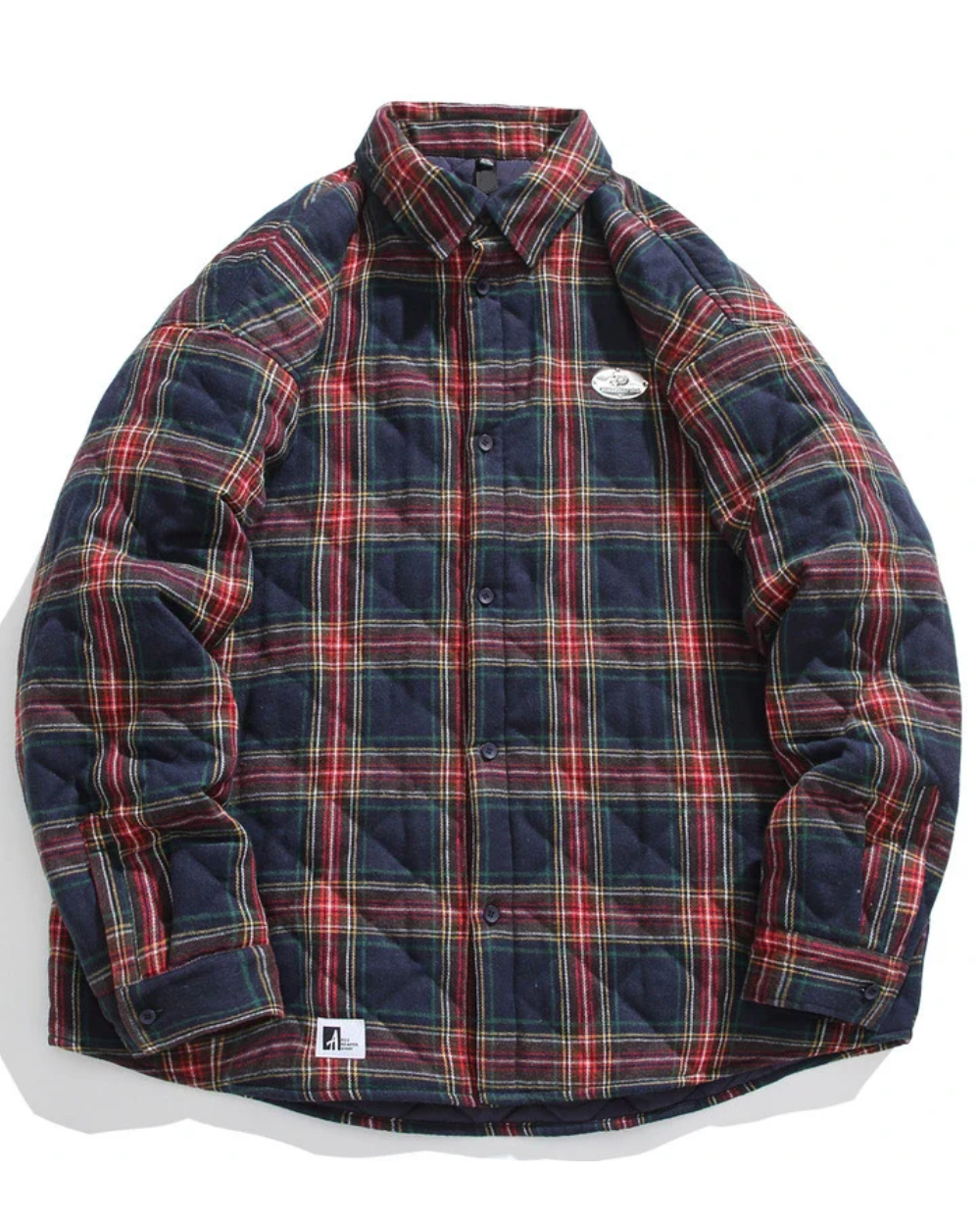 Vintage Padded Jacke für Herren mit langen Ärmeln