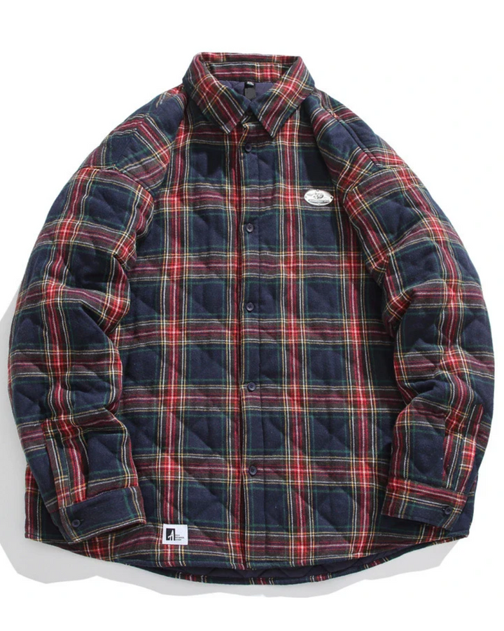 Vintage Padded Jacke für Herren mit langen Ärmeln