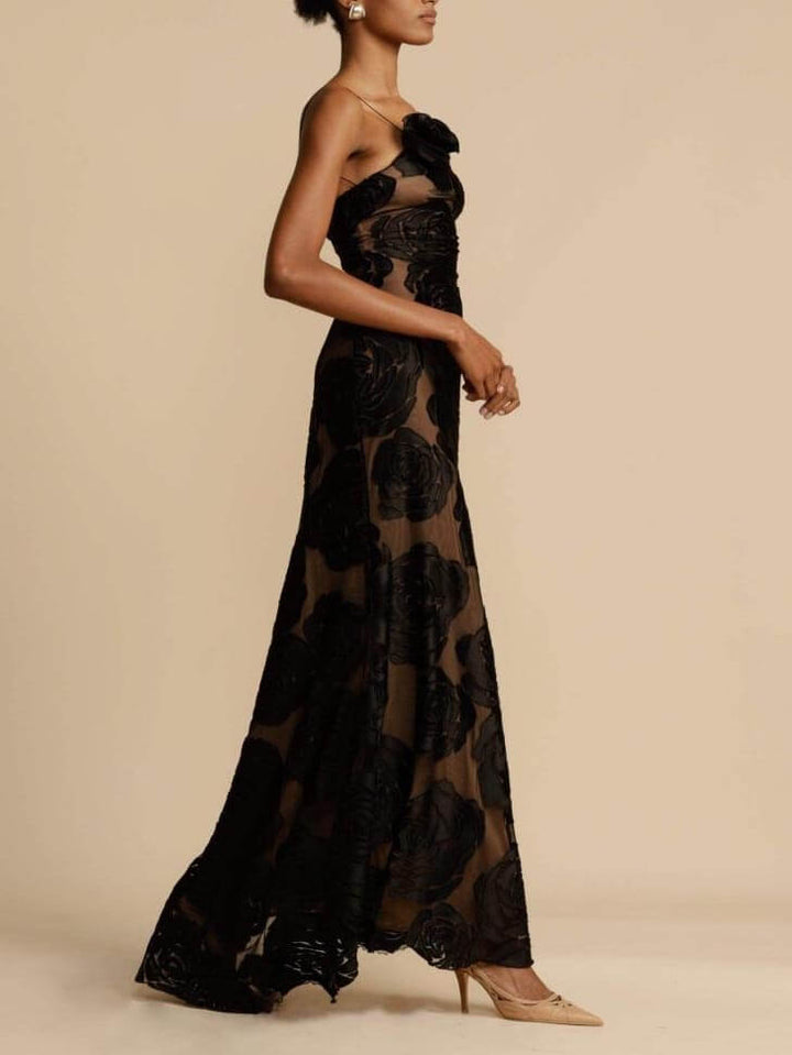 Luna | Blumen Maxikleid für Damen