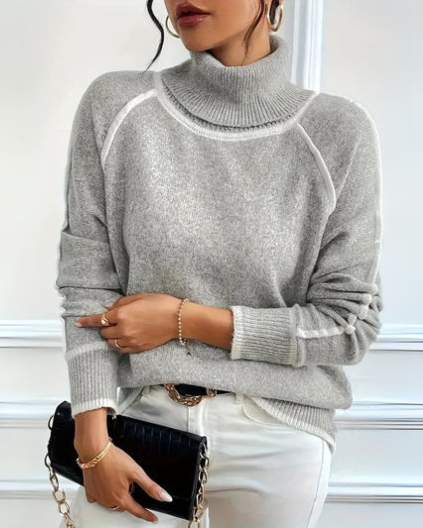 Victoria | Der lässige Rollkragenpullover für Damen mit langen Ärmeln