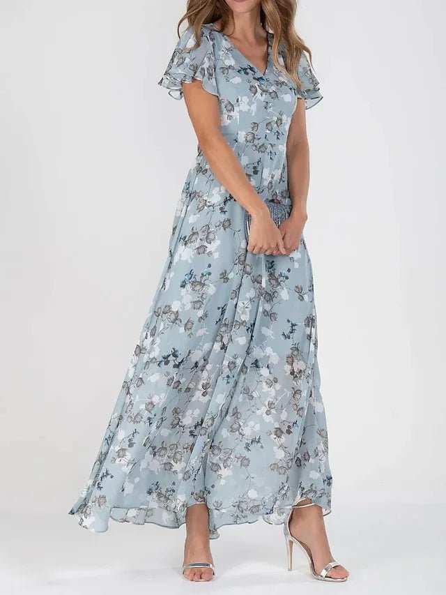 Zia | Glamouröses Maxikleid für Damen mit Bauchbedeckung