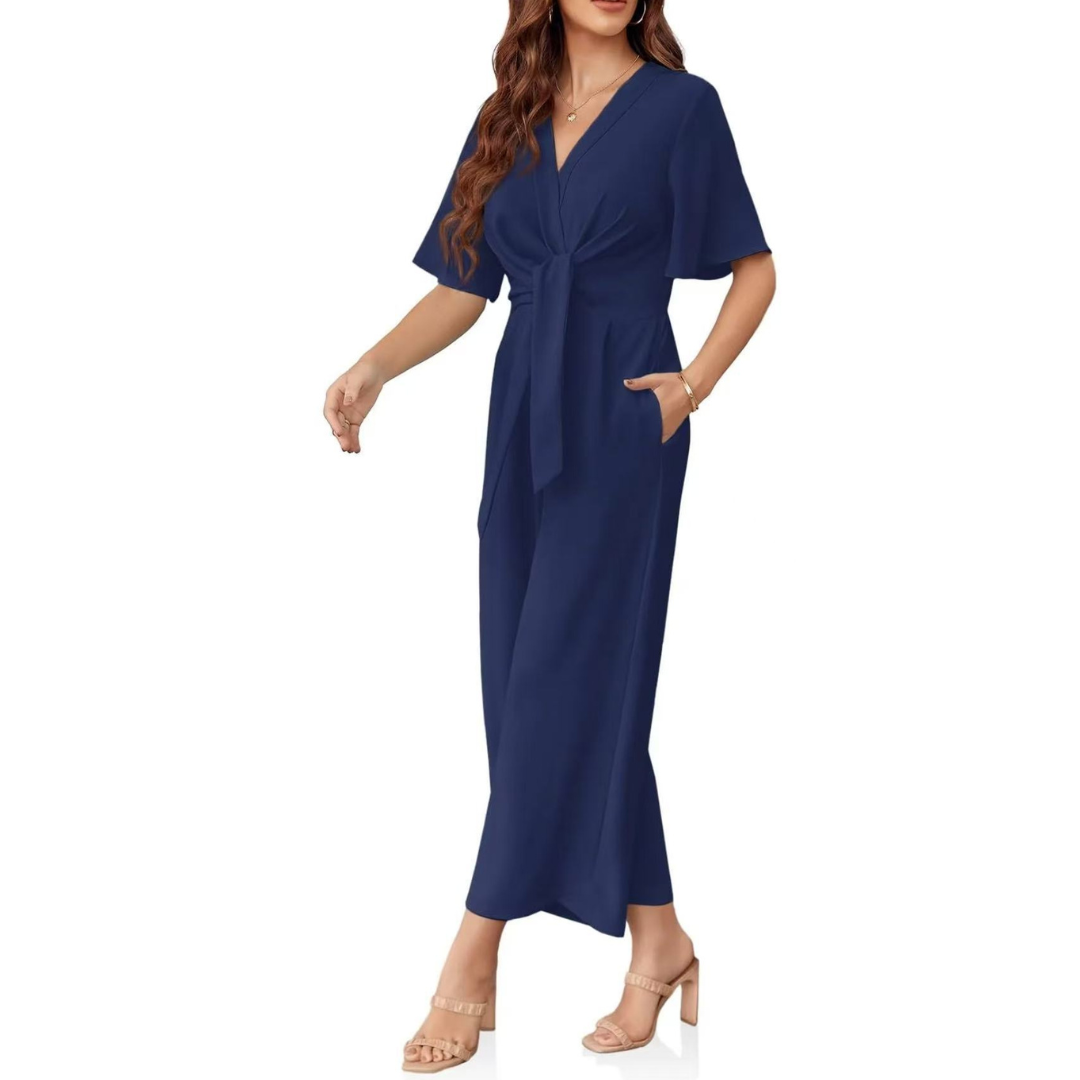 Gabriella | Elegante Sommer-Hüftknoten-Overall für Damen
